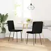 Image de Chaises À Manger Lot De 2 Noir Velours Vidaxl