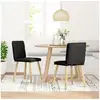 Image de Vidaxl chaises à manger lot de 2 noir tissu