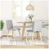 Image de Vidaxl chaises à manger lot de 2 gris nuage tissu