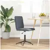 Image de Vidaxl chaise à manger gris foncé velours
