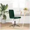 Image de Vidaxl chaise de salle à manger vert foncé velours