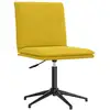 Image de Vidaxl chaise à manger jaune velours