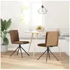 Image de Vidaxl chaise à manger marron similicuir daim