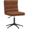 Image de Chaise De Salle À Manger Marron Similicuir Vidaxl