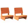 Image de Vidaxl chaises de jardin lot de 2 marron 60x64x70,5 cm
