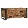 Image de Vidaxl table basse multicolore 90 x 50 x 38 cm bois recyclé solide