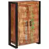 Image de Highboard Avec Portes Marron Bois Recyclé Massif Et Métal Vidaxl