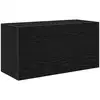 Image de Vidaxl armoire murale de bain noir 60x25x30 cm bois d'ingénierie