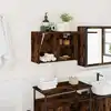 Image de Armoire Murale De Bain Chêne Fumé 60x25x40 Cm Bois D'ingénierie Vidaxl