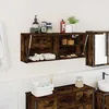 Image de vidaXL Armoire murale de bain chêne fumé 100x25x40cm bois dingénierie 860107