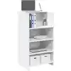 Image de Bureau De Réception Blanc 55x50x103,5 Cm Bois D'ingénierie Vidaxl