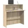 Image de Bureau De Réception Chêne Sonoma 100x50x103,5 Cm Bois D'ingénierie Vidaxl