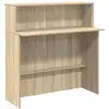 Image de Vidaxl bureau de réception chêne sonoma 100x50x103,5 cm bois d'ingénierie