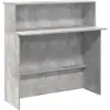 Image de Vidaxl bureau de réception gris béton 100x50x103,5cm bois d'ingénierie