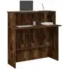 Image de Bureau De Réception Chêne Fumé 100x50x103,5cm Bois D'ingénierie Vidaxl