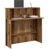 Image de Bureau De Réception Vieux Bois 100x50x103,5cm Bois D'ingénierie Vidaxl