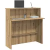 Image de vidaXL Bureau réception chêne artisanal 100x50x1035cm bois ingénierie 859032