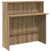 Image de Vidaxl bureau réception chêne artisanal 100x50x103,5cm bois ingénierie