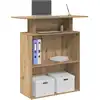 Image de Bureau Réception Chêne Artisanal 100x40x104 Cm Bois Ingénierie Vidaxl