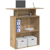 Image de vidaXL Bureau réception chêne artisanal 100x40x104 cm bois ingénierie comptoir de réception réception de salon comptoir 859059