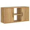 Image de Vidaxl meuble tv odda 79x24x40 cm bois massif pin