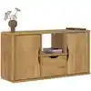 Image de Meuble Tv Avec Tiroir Odda 79x24x40 Cm Bois Massif Pin Vidaxl