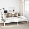 Image de vidaXL Cadre de lit sans matelas pliable blanc 90x190 cm acier 4103966