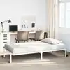 Image de Cadre De Lit Sans Matelas Pliable Blanc 100x190 Cm Acier Vidaxl