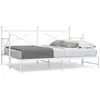 Image de Lit De Jour Avec Lit Gigogne Sans Matelas Blanc 90x200 Cm Acier Vidaxl