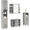Image de vidaXL Ensemble de meubles de salle de bain 4 pcs gris béton 3324850