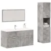 Image de vidaXL Ensemble de meubles de salle de bain 3 pcs gris béton 3324869