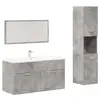 Image de Vidaxl ensemble de meubles de salle de bain 3 pcs gris béton