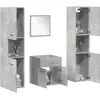 Image de Ensemble De Meubles De Salle De Bain 4 Pcs Gris Béton Vidaxl