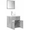 Image de Ensemble De Meubles De Salle De Bain 3 Pcs Gris Béton Vidaxl