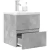 Image de Ensemble De Meubles De Salle De Bain 2 Pcs Gris Béton Vidaxl