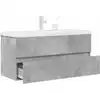 Image de Ensemble De Meubles De Salle De Bain 2 Pcs Gris Béton Vidaxl