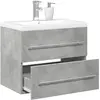 Image de Ensemble De Meubles De Salle De Bain 2 Pcs Gris Béton Vidaxl