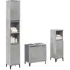 Image de Ensemble De Meubles De Salle De Bain 3 Pcs Gris Béton Vidaxl