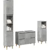 Image de Ensemble De Meubles De Salle De Bain 3 Pcs Gris Béton Vidaxl