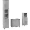 Image de Ensemble De Meubles De Salle De Bain 3 Pcs Gris Béton Vidaxl