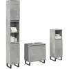 Image de Ensemble De Meubles De Salle De Bain 3 Pcs Gris Béton Vidaxl