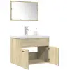 Image de Ensemble De Meubles De Salle De Bain 3 Pcs Chêne Sonoma Vidaxl