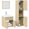 Image de Ensemble De Meubles De Salle De Bain 3 Pcs Chêne Sonoma Vidaxl