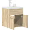 Image de Armoire Lavabo De Salle De Bain Et Vasque Et Robinet Intégrés Vidaxl