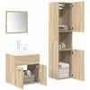 Image de vidaXL Ensemble de meubles de salle de bain 4 pcs chêne sonoma 3325023