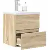 Image de Ensemble De Meubles De Salle De Bain 2 Pcs Chêne Sonoma Vidaxl