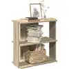 Image de Bibliothèque À 3 Niveaux Chêne Sonoma 60x30x60 Cm Vidaxl