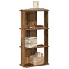 Image de vidaXL Bibliothèque à 3 niveaux vieux bois 60x30x120cm bois ingénierie étagère étagère à livres étagère de rangement 860272