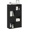 Image de Bibliothèque Chêne Noir 60x24x101,5 Cm Bois D'ingénierie Vidaxl