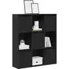 Image de Bibliothèque Chêne Noir 89x24x101,5 Cm Bois D'ingénierie Vidaxl